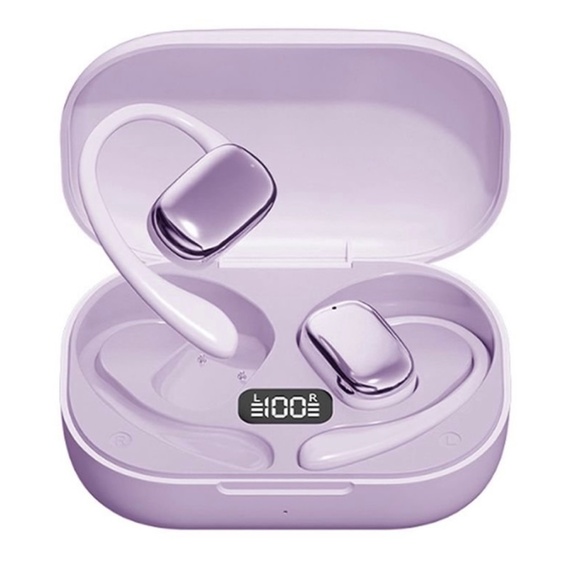 Smartech Gadgets Over-Ear Bluetooth Earbuds in Lavender. New - Picture 2 of 4